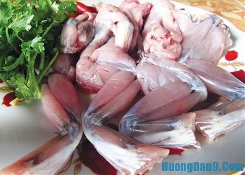 Nguyên liệu chuẩn bị cách làm ếch kho tiêu